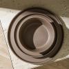imageStone Lain Coupe Dinnerware Set Service For 4 Black MatteMatte Brown