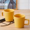 imageStone Lain Coupe Dinnerware Set Service For 4 Black MatteYellow