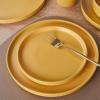 imageStone Lain Coupe Dinnerware Set Service For 4 Black MatteYellow