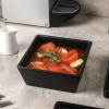 imageStone Lain Grace Stoneware Bowl Set Includes 4 Bowls BlackBlack