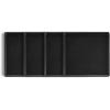imageStone Lain Grace Stoneware Bowl Set Includes 4 Bowls BlackBlack
