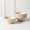 imageStone Lain Lauren Modern Stoneware 32piece Round Dinnerware Set Plates and Bowls Set Dish set for 8 Off WhiteBeige