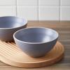 imageStone Lain Lauren Modern Stoneware 32piece Round Dinnerware Set Plates and Bowls Set Dish set for 8 Off WhiteLight Gray