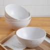 imageStone Lain Lauren Modern Stoneware 32piece Round Dinnerware Set Plates and Bowls Set Dish set for 8 Off WhiteOffWhite