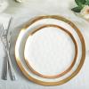 imageStone Lain Modern Poreclain 16 Piece Dinnerware Set Plates and Bowls Set Dish set for 4 White And Golden RimWhite with Gold Rim