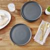 imageStone Lain Stoneware Bowls Set Matte Black 4 Count Pack of 1225 fl ozGrey Matte