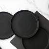 imageStone Lain Stoneware Bowls Set Matte Black 4 Count Pack of 1225 fl ozMatte Black
