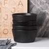 imageStone Lain Stoneware Bowls Set Matte Black 4 Count Pack of 1225 fl ozMatte Black