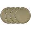 imageStone Lain Stoneware Dish Set Set of 4  Salad Plates Red and BlackOlive