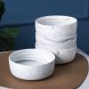 imageStone lain Brighton Porcelain Dish Set 4 Bowls PinkGray