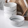 imageStone lain Brighton Porcelain Dish Set 4 Bowls PinkGray