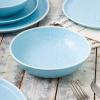 imageStone lain Elena Stoneware Dish Set 4 Bowls PinkBlue