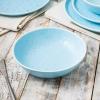 imageStone lain Elena Stoneware Dish Set 4 Bowls PinkBlue