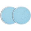 imageStone lain Elena Stoneware Dish Set 4 Bowls PinkBlue