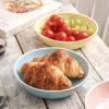imageStone lain Elena Stoneware Dish Set 4 Bowls PinkBlue