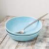 imageStone lain Elena Stoneware Dish Set 4 Bowls PinkBlue