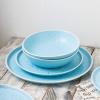 imageStone lain Elena Stoneware Dish Set 4 Bowls PinkBlue