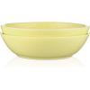 imageStone lain Elena Stoneware Dish Set 4 Bowls PinkYellow
