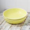 imageStone lain Elena Stoneware Dish Set 4 Bowls PinkYellow