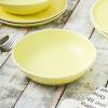 imageStone lain Elena Stoneware Dish Set 4 Bowls PinkYellow