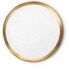 imageStone lain Florian Contemporary Porcelain Bowl Set Modern Gold and WhiteFlorian  White