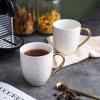 imageStone lain Florian Contemporary Porcelain Bowl Set Modern Gold and WhiteFlorian  White