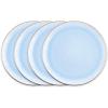 imageStone lain Florian Contemporary Porcelain Bowl Set Modern Gold and WhiteJosephine  Blue