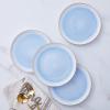 imageStone lain Florian Contemporary Porcelain Bowl Set Modern Gold and WhiteJosephine  Blue