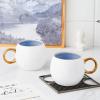 imageStone lain Florian Contemporary Porcelain Bowl Set Modern Gold and WhiteJosephine  Blue
