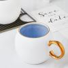 imageStone lain Florian Contemporary Porcelain Bowl Set Modern Gold and WhiteJosephine  Blue