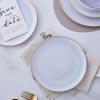 imageStone lain Florian Contemporary Porcelain Bowl Set Modern Gold and WhiteJosephine  Lavender