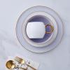imageStone lain Florian Contemporary Porcelain Bowl Set Modern Gold and WhiteJosephine  Lavender