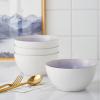 imageStone lain Florian Contemporary Porcelain Bowl Set Modern Gold and WhiteJosephine  Lavender