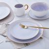 imageStone lain Florian Contemporary Porcelain Bowl Set Modern Gold and WhiteJosephine  Lavender