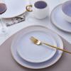 imageStone lain Florian Contemporary Porcelain Bowl Set Modern Gold and WhiteJosephine  Lavender