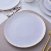 imageStone lain Florian Contemporary Porcelain Bowl Set Modern Gold and WhiteJosephine  Lavender