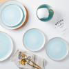 imageStone lain Florian Contemporary Porcelain Bowl Set Modern Gold and WhiteJosephine  Mint