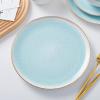 imageStone lain Florian Contemporary Porcelain Bowl Set Modern Gold and WhiteJosephine  Mint