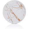 imageStone lain Florian Contemporary Porcelain Bowl Set Modern Gold and WhiteZora  White