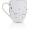 imageStone lain Florian Contemporary Porcelain Bowl Set Modern Gold and WhiteZora  White