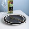 imageStone lain Serenity Stoneware Dish Set 4 Bowls Dark Gray and CreamDark Gray and Cream