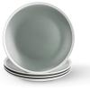 imageStone lain Serenity Stoneware Dish Set 4 Bowls Dark Gray and CreamGreen and Cream