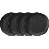 imageStone lain Weave Stoneware Dish Set 4 Salad Plates Olivia  GrayAbigael  Black
