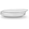 imageStone lain Weave Stoneware Dish Set 4 Salad Plates Olivia  GrayAbigael  White