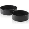 imageStone Lain Celina Stoneware Bowl Set 2Piece Round Serving Bowls Bowls for Kitchen Black
