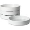 imageStone Lain Celina Stoneware Bowl Set 4Piece Pasta Bowls Bowls for Kitchen BlackWhite Speckled
