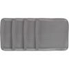 imageStone lain Weave Stoneware Dish Set 4 Salad Plates Olivia  GrayOlivia  Gray