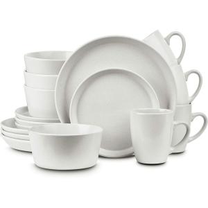 imageStone Lain Albie 32Piece Dinnerware Set Stoneware White SpeckledWhite Speckled