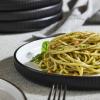 imageChristian Siriano Laro 12Piece Stoneware Dinnerware Set Plates and Bowls Set Microwave and Dishwasher Safe Dish Set for 4 GreenBlack