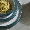 imageChristian Siriano Laro 12Piece Stoneware Dinnerware Set Plates and Bowls Set Microwave and Dishwasher Safe Dish Set for 4 GreenGreen